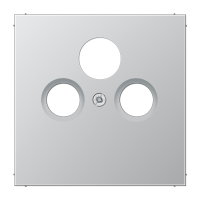 Крышка для SAT-TV-FM-розеток, фиксация винтом; металл; алюминий; Aluminium, AL2990SAT