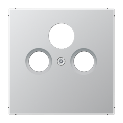 Крышка для SAT-TV-FM-розеток, фиксация винтом; металл; алюминий; Aluminium, AL2990SAT