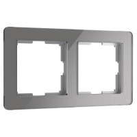 Werkel W0022704/ Рамка на 2 поста Acrylic (графит), a059321