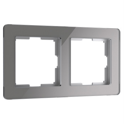 Werkel W0022704/ Рамка на 2 поста Acrylic (графит), a059321