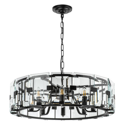 Lightstar 713287 (MD20104-8A ) Люстра NOVARA 8x40W E14 ЧЕРНЫЙ МАТОВЫЙ (в комплекте)