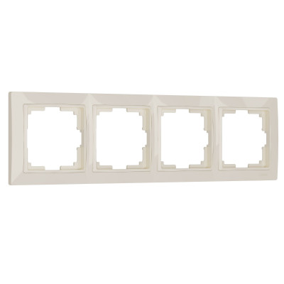 Werkel W0042003/ Рамка на 4 поста Snabb basic (слоновая кость), a051306
