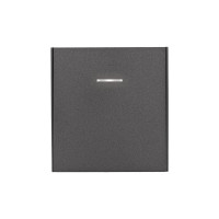 Выключатель STRONG 1 кл перекрестный (переключатель) с подсветкой 10А с/у графит KRANZ, KR-78-0718-6