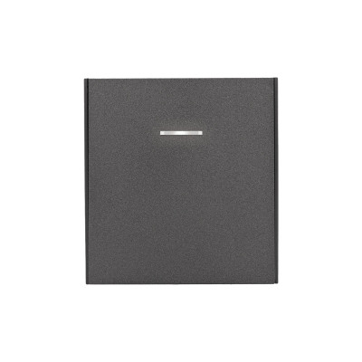 Выключатель STRONG 1 кл перекрестный (переключатель) с подсветкой 10А с/у графит KRANZ, KR-78-0718-6