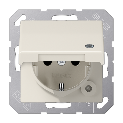 SCHUKO-розетка  с крышкой , AS1520BFKLKO