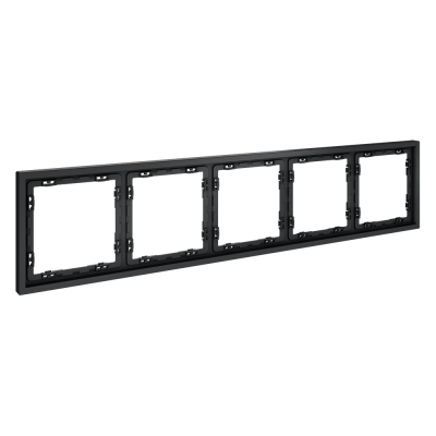 Рамка пластиковая VOLTUM S70 на 5 постов, (графит), VLS100507