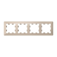 ATN221204 - ATLASDESIGN AIR 4-постовая РАМКА, ПЕСОЧНЫЙ/дымчатый белый, Systeme Electric