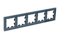 ATN360705 - ATLASDESIGN NATURE 5-постовая РАМКА, НАТУРАЛЬНОЕ СТЕКЛО, ГРИФЕЛЬ, Systeme Electric