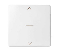 Simon Клавиша для трехпозиционного выключателя жалюзи с пиктограммой "стрелки" белого матового цвета S82 Concept, 8200033-090