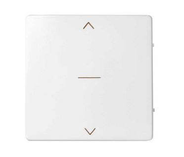 Simon Клавиша для трехпозиционного выключателя жалюзи с пиктограммой "стрелки" белого матового цвета S82 Concept, 8200033-090