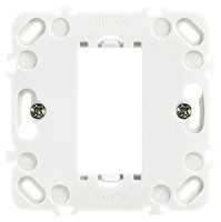 Vimar Суппорт для 1 модуля с защелками, серый, 14601.G