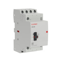 ДКС Контактор модульный YON max типа MCМ с ручным управлением, 4P, 25A, 240В, 4НО, MCM-25-40-A240