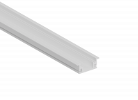 Donel,Врезной алюминиевый профиль в пол,  27х11х2000. Цвет: Белый матовый, RAL9003,Серия:DN8ALE, DN18509RAL9003