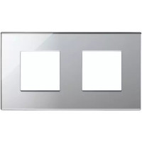 Vimar Накладка на Eikon Exe на 4 модуля (2+2) расстояние между центрами 71мм, ледяное серебро, 22643.75 Vimar Накладка на Eikon Exe на 4 модуля (2+2) расстояние между центрами 71мм, ледяное серебро, 22643.75