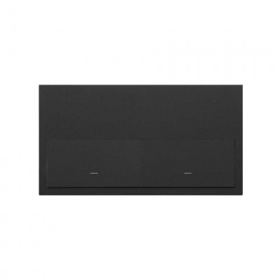 Simon 10020201-238 Кит 2 поста, фронт. 1 рамка «минимум» + 2 клавиши выключателей цвета черный матовый S100