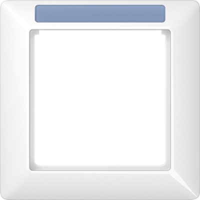 Рамка 1-кратная для вертикальной и горизонтальной установки; термопласт, AS581BFINAWW