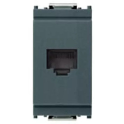 Vimar Розетка для штекера RJ45 серая, 16337