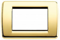 Vimar Накладка для 3 модулей RONDO металл блестящее золото, 16753.32