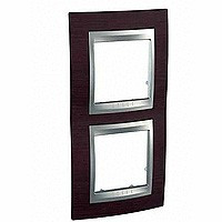 MGU66.004V.0M3 - UNICA TOP РАМКА 2-постовая, вертикальная, АЛЮМИНИЙ/ВЕНГЕ