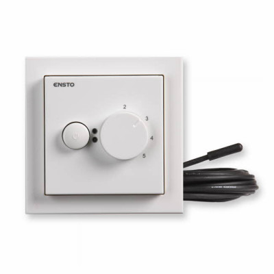 ECO10FI-084 - Терморегулятор теплого пола,2300Вт,10А, Impressivo, белый - Ensto