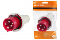 Вилка 034 3Р+РЕ 63А 380В IP54 TDM Electric, SQ0601-0007