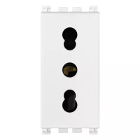 Vimar Розетка BPRESA 2P+T 16A P17/12, белая, 19203.B