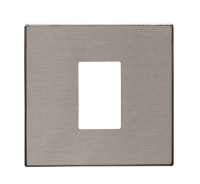 8555 AI - Накладка для механизма разъёма VDI, 1-пост, серия SKY, цвет нержавеющая сталь - 2CLA855500A1401