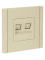 FORTE&PIANO Роз. комп. 2-ая RJ45 кат.5E FP433 ван. IEK, FP-K20-1-K10