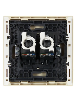 FORTE&PIANO Роз. комп. 2-ая RJ45 кат.5E FP433 ван. IEK, FP-K20-1-K10