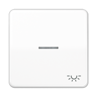 Клавиша с окошком и символом "освещение" для выключателей с подсветкой; белая, CD590KO5LWW Клавиша с окошком и символом "освещение" для выключателей с подсветкой; белая, CD590KO5LWW