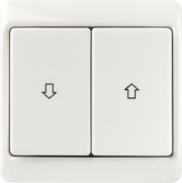 Berker Выключатель жалюзи, глянцевый белый, серия Arsys