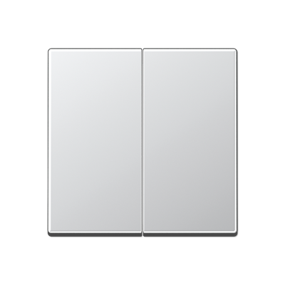 Клавиша для KNX кнопки, 2 группы; дюропласт; алюминий, A102AL