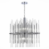 ST LUCE SL1628.103.08 Люстра подвесная ST-Luce Хром/Прозрачный, Хром E14 8*40W