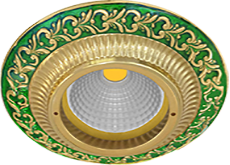 FD1004VEEN Fede Светильник встраиваемый SMALTO ITALIANO, Emerald Green