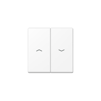 Клавиша для балансирных выключателей с символами «стрелки»; дюропласт; белый матовый, A595PWWM