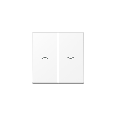 Клавиша для балансирных выключателей с символами «стрелки»; дюропласт; белый матовый, A595PWWM