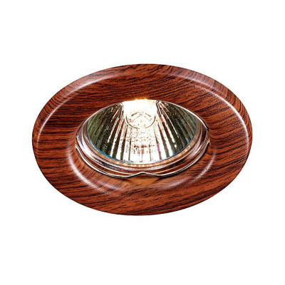 Novotech 369714 SPOT NT12 309 красное дерево Встраиваемый НП светильник IP20 GX5.3 50W 12V WOOD