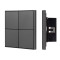 INTELLIGENT ARLIGHT Кнопочная панель KNX-304-23-IN Black (BUS, Frame) (IARL, IP20 Металл, 2 года), 039667