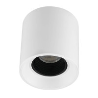Denkirs DK3090-WH+BK Светильник накладной IP 20, 10 Вт, GU5.3, LED, белый/черный, пластик