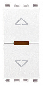 Vimar Переключатель электронный для управления жалюзи, белый, 20196.B