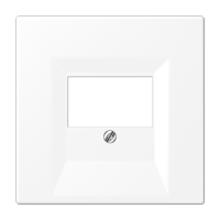 Плата (фиксация винтом) для USB-зарядных устройств и TAE-розеток; термопласт; белый матовый, LS969TWWM Плата (фиксация винтом) для USB-зарядных устройств и TAE-розеток; термопласт; белый матовый, LS969TWWM