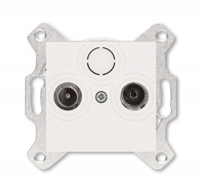 ABB EPJ Levit жемчуг / ледяной Розетка TV-R, проходная, 7дБ, жемчуг