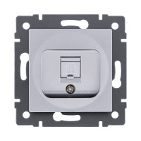 Розетка Ethernet RJ45 Cat.5, серый Kollinger REA-016GY для Aspekt, Eleganz, Reflex Розетка Ethernet RJ45 Cat.5, серый Kollinger REA-016GY для Aspekt, Eleganz, Reflex