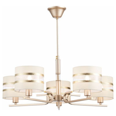 Evoluce SLE300203-05 Светильник потолочный Шампань/Белый, Золотистый E14 5*40W