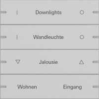 5034915 Gira Клавиша 4-ная  для сенс.  выкл.Gira 4 KNX, ГРАВИРОВКА