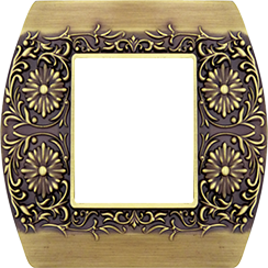 FD01421PB Fede San Remo Рамка 1-ная, Bright Patina