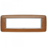 20687.C35 - Vimar Накладка с закруглениями для 7 модулей орех итальянский