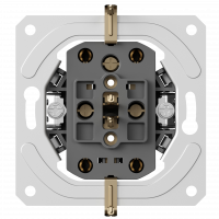 Donel механизм розетки двойной Schuko с заземлением 16А 250 В~ на винтах, серия DB, DB28800