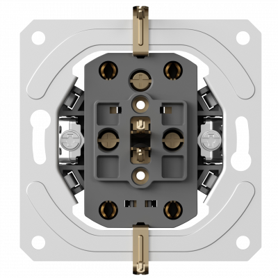 Donel механизм розетки двойной Schuko с заземлением 16А 250 В~ на винтах, серия DB, DB28800