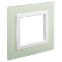 4406822 - ДКС Рамка из натурального стекла, "Avanti", светло-зеленая, 1 пост